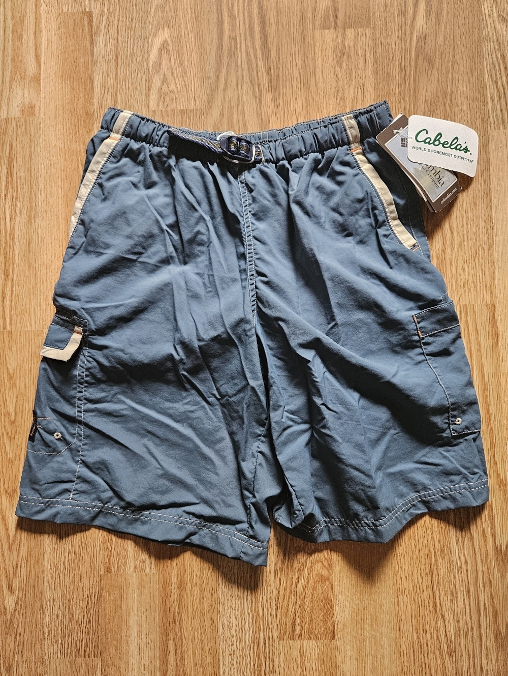 NWT Columbia Blue Cargo Skort with Cream Trim